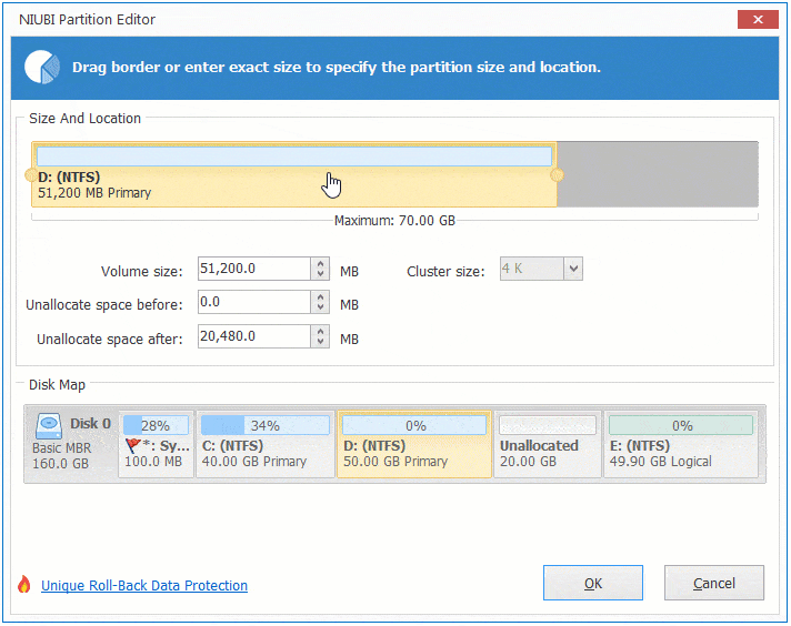 Move Unallocated