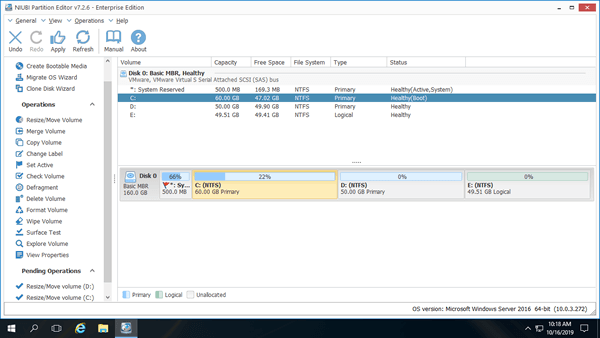 C drive extended
